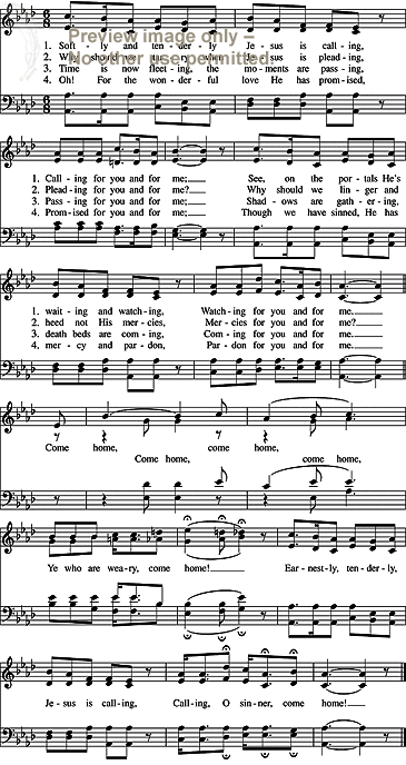 Softly and tenderly hymn choir